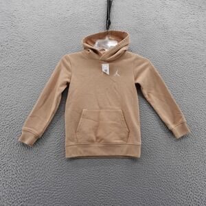 Nike Jordan Jumpman‎ Hoodie Tan Fleece Pullover Kids Size 5 6 Years NEW